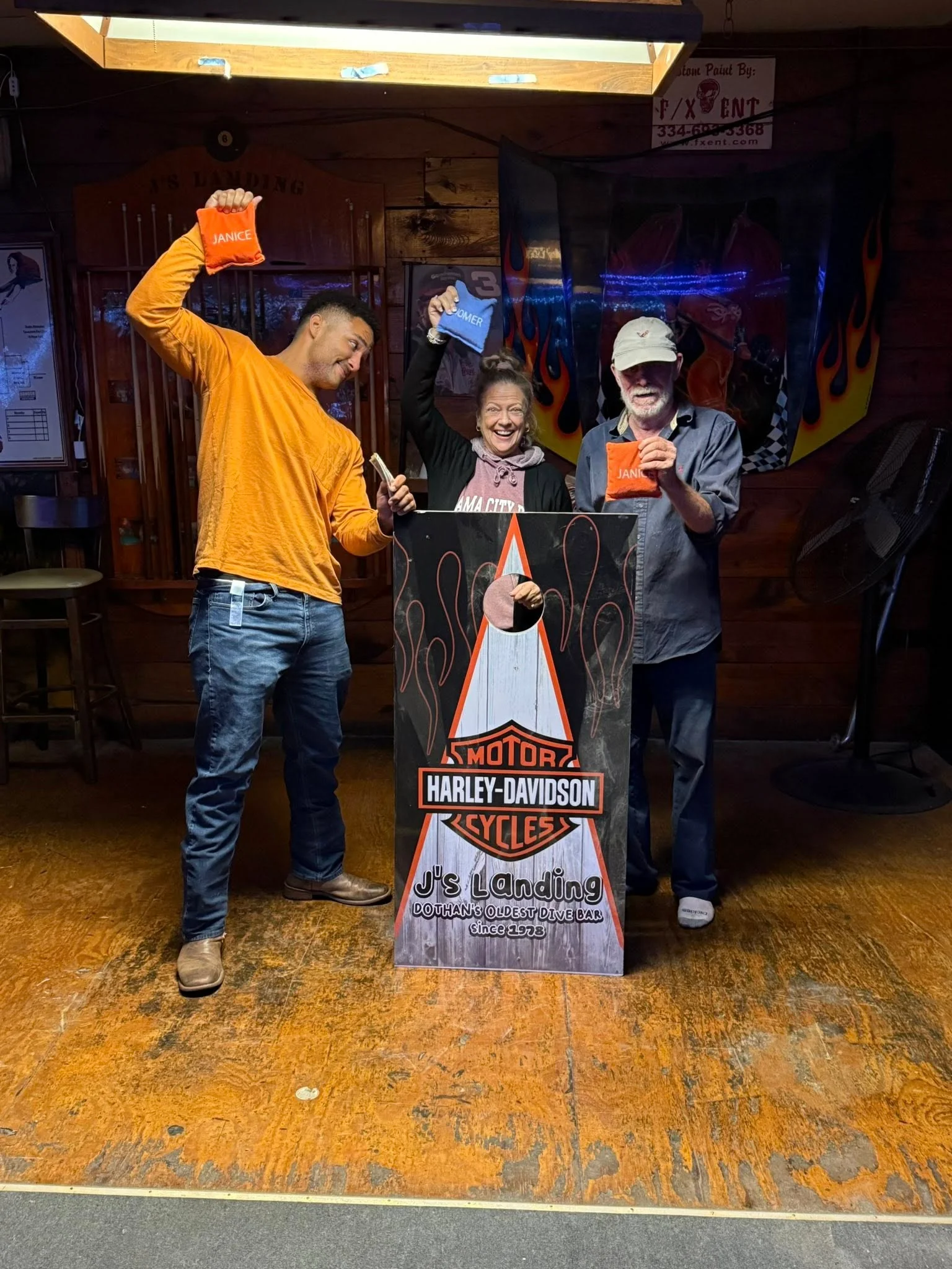 Cornhole tournament at J's Landing