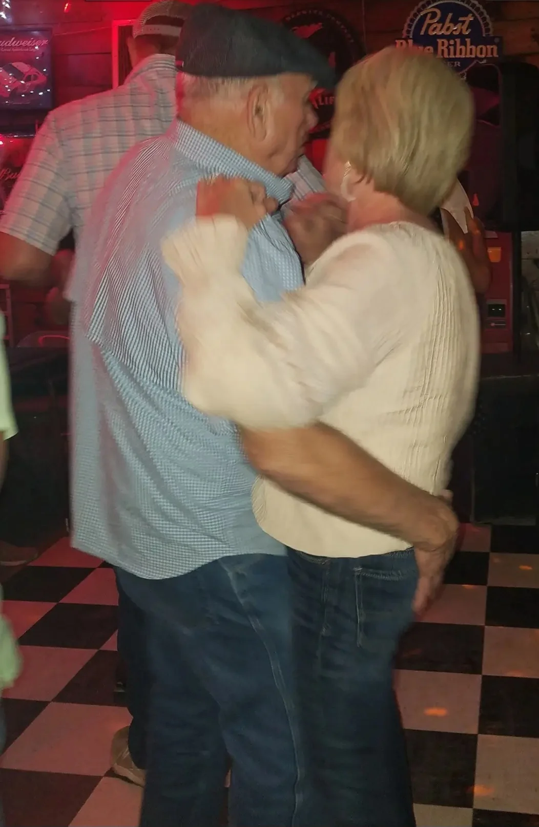 Homer and Janice dancing at J's Landing